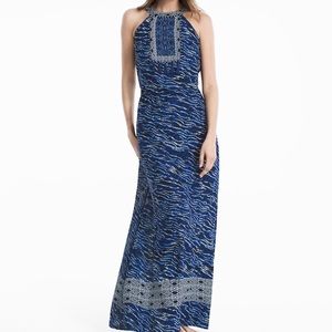 WHBM embellished printed maxi dress